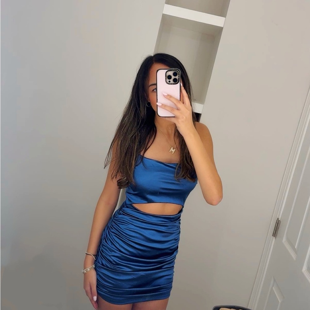 Windsor Blue Spaghetti Strap Dress